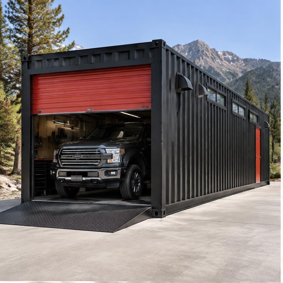 Outback Summit 40 High-Cube Performance Garage Outback Summit 40 High-Cube Performance Garage — front three-quarter exterior showing the catalog configuration