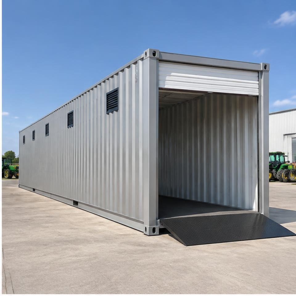 Outback Crosswind 40 High-Cube Drive-Through Garage — Rear three-quarter exterior Outback Crosswind 40 High-Cube Drive-Through Garage — rear three-quarter exterior showing the catalog configuration