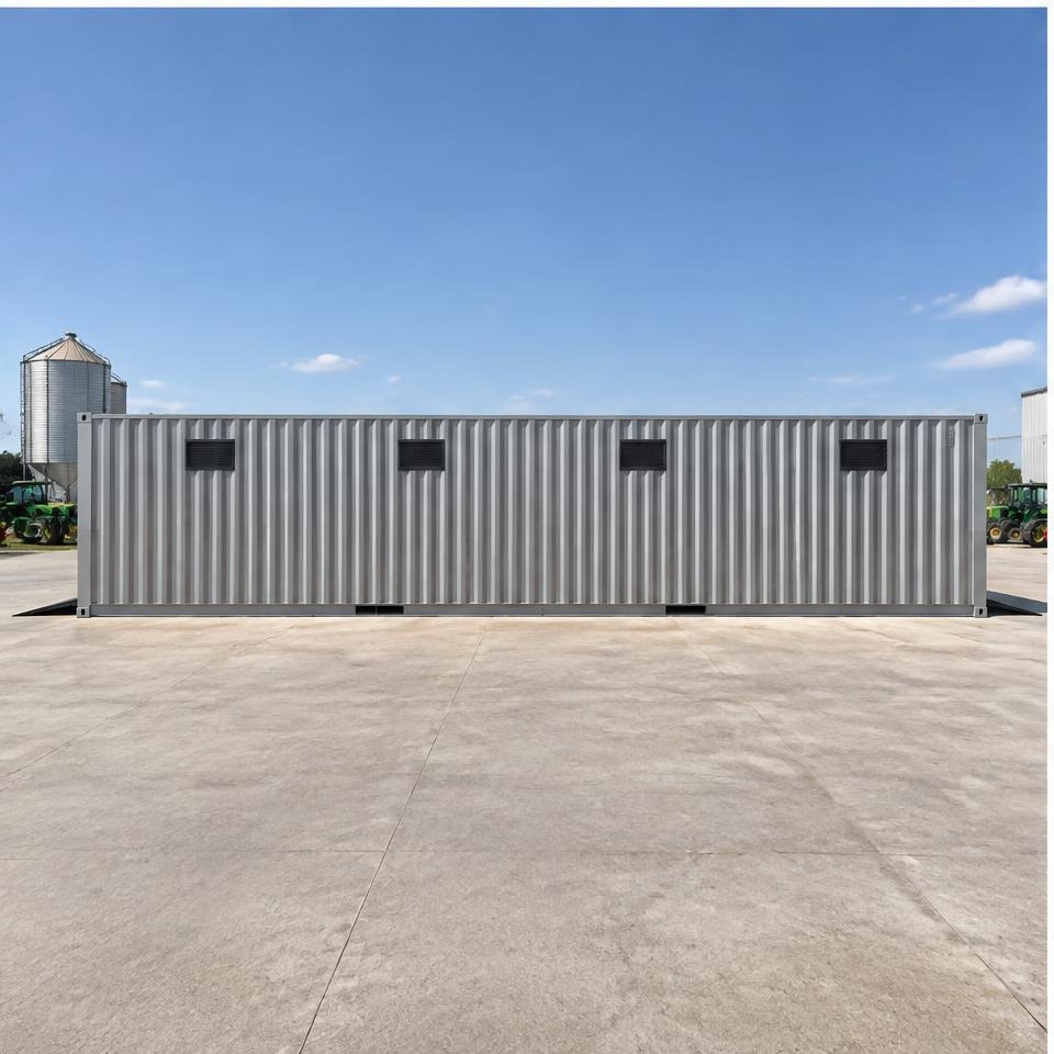 Outback Crosswind 40 High-Cube Drive-Through Garage — Full side exterior Outback Crosswind 40 High-Cube Drive-Through Garage — full side exterior showing the catalog configuration