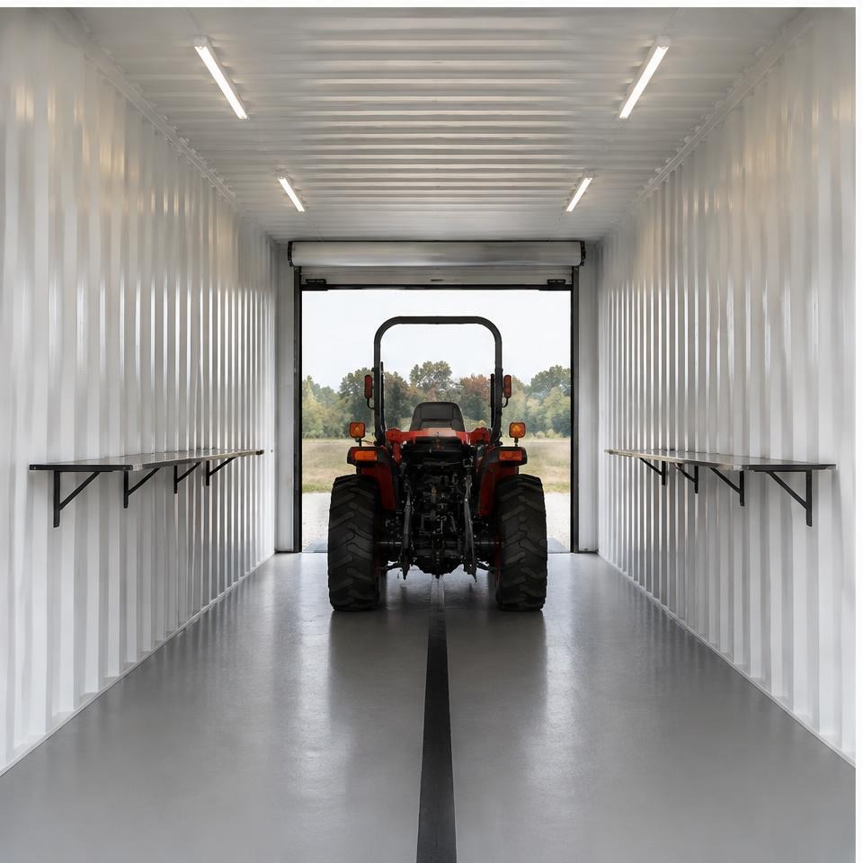 Outback Crosswind 40 High-Cube Drive-Through Garage — Interior feature and work zone Outback Crosswind 40 High-Cube Drive-Through Garage — interior feature and work zone showing the catalog configuration