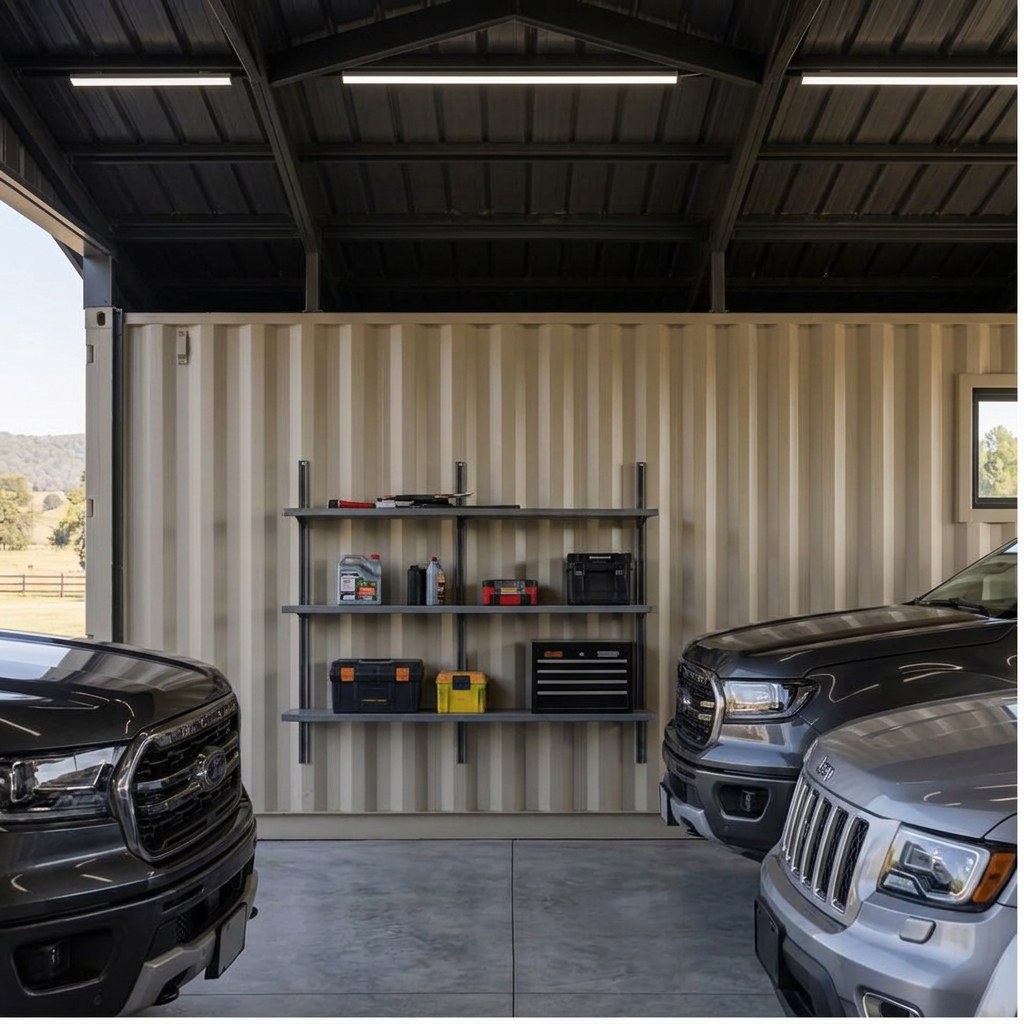 Outback RanchSpan 40 Twin-Bay Garage System — Interior feature and work zone Outback RanchSpan 40 Twin-Bay Garage System — interior feature and work zone showing the catalog configuration